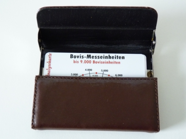 Nelya-Analysekarten - Pendelkarten - Komplett-Paket Bovismesseinheiten inkl. Etui braun